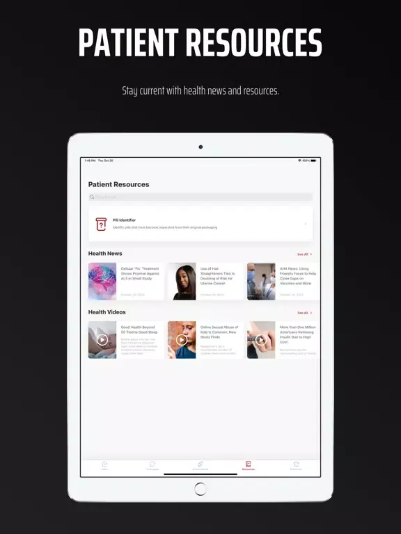 ภาพหน้าจอของ Family Health Source iPad 