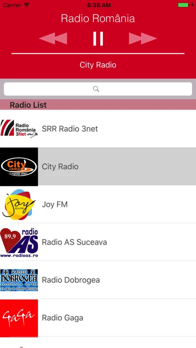 Tangkapan layar Radio română (RO): Stiri, Muzica, Fotbal (Rumania)