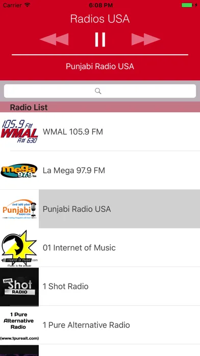 Ảnh chụp màn hình của Radios USA : News, Music, Soccer (United States)