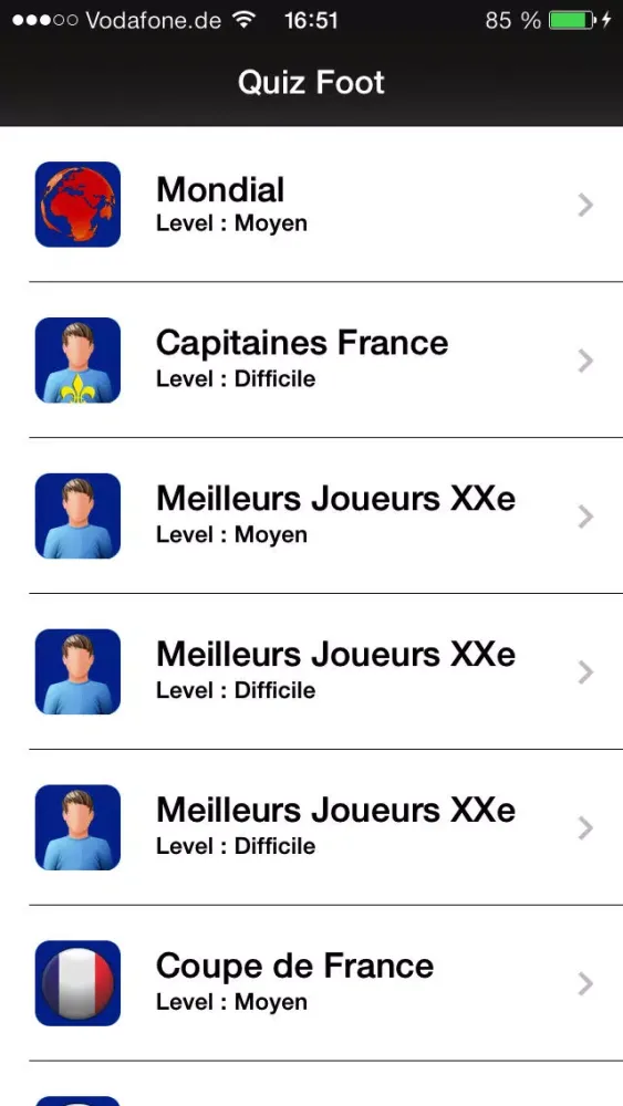 Quiz Foot 2014 - Tests sur le Football (France et Mondial) Screenshots