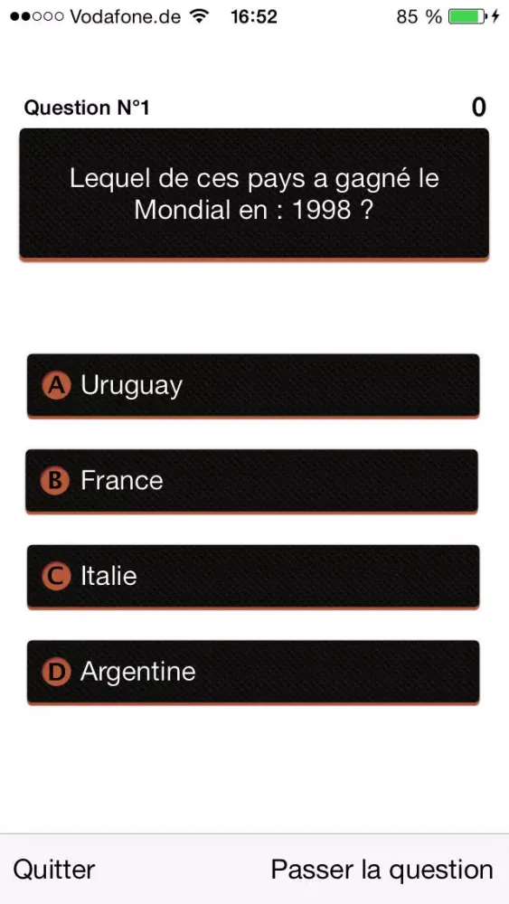 Quiz Foot 2014 - Tests sur le Football (France et Mondial) Screenshots