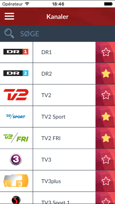 Ảnh chụp màn hình của TV-Guide Danmark (DK)