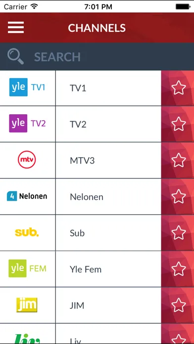 Captures d'écran de TV-Ohjelmat (Televisio-Ohjelmat) Suomi (FI)