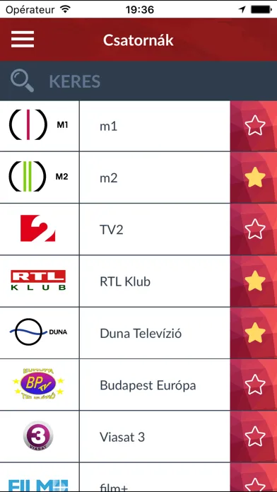 Tangkapan layar TV Műsor Magyarország (HU)