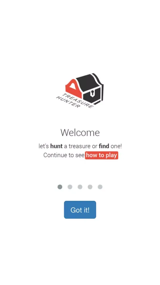 Treasure Hunter App Ekran Görüntüleri