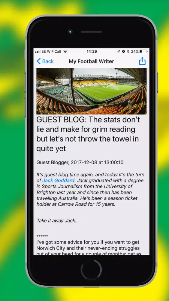 MyFootballWriter应用截图