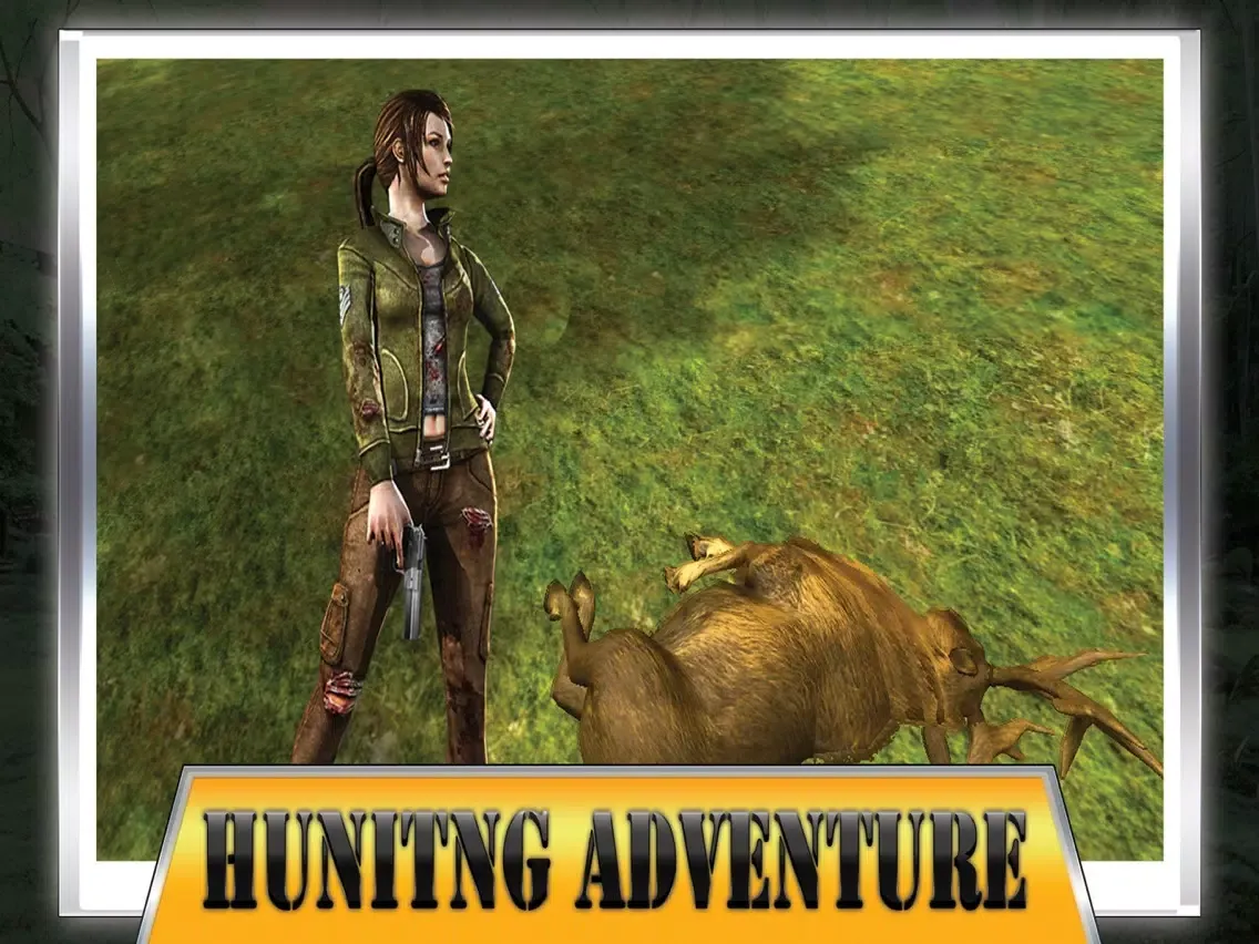 Ảnh chụp màn hình của 2016 3D Big Deer : Hunting Sniper Survival Pro iPad 