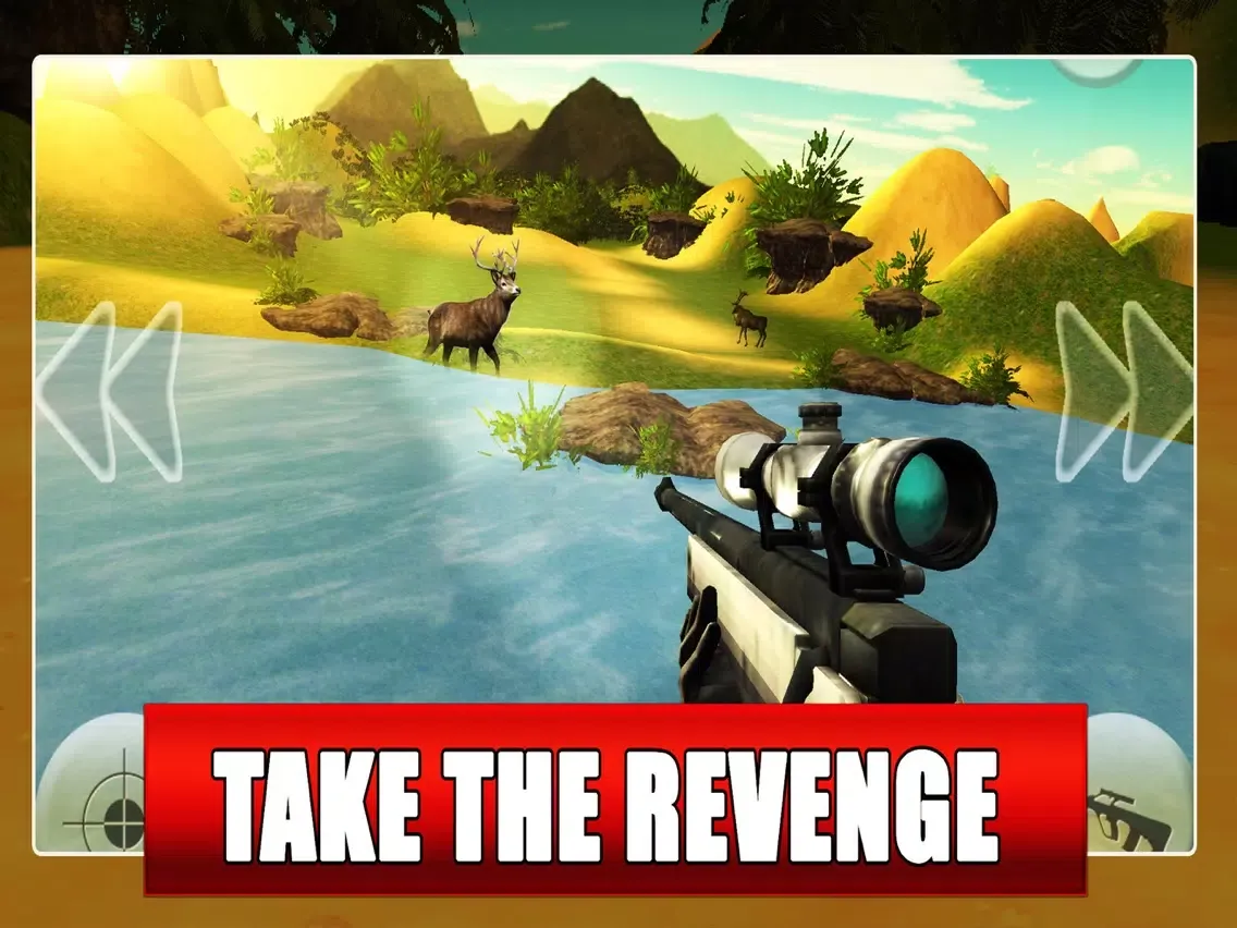 Tangkapan layar 2016 Big Buck Deer Hunting Animal Hunter Free iPad 