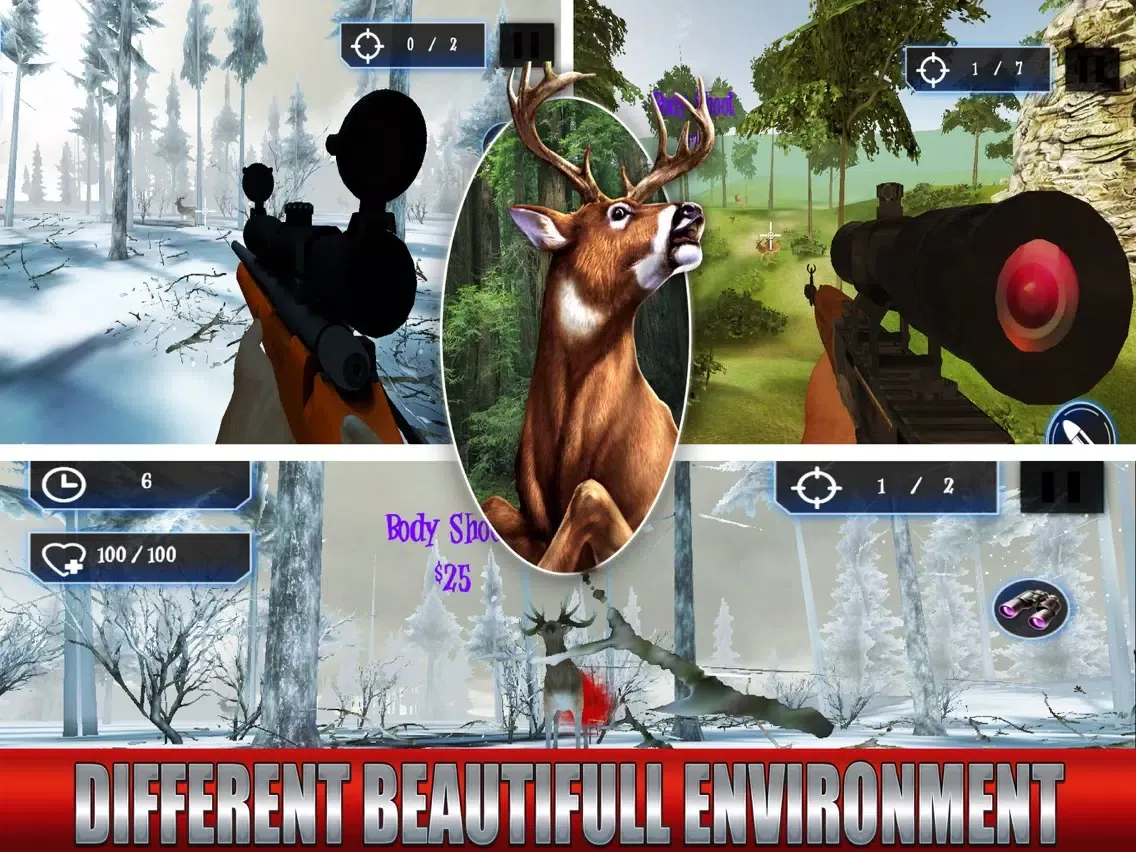 Capturas de pantalla de Ultimate Big Deer Hunt Simulator Sniper Challenge iPad 