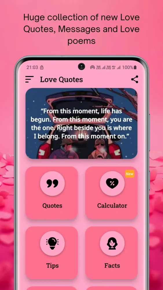 Deep Love Quotes Screenshots