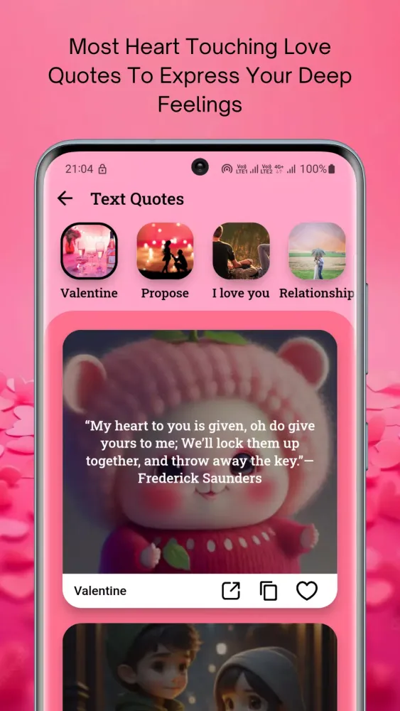 Deep Love Quotes Screenshots