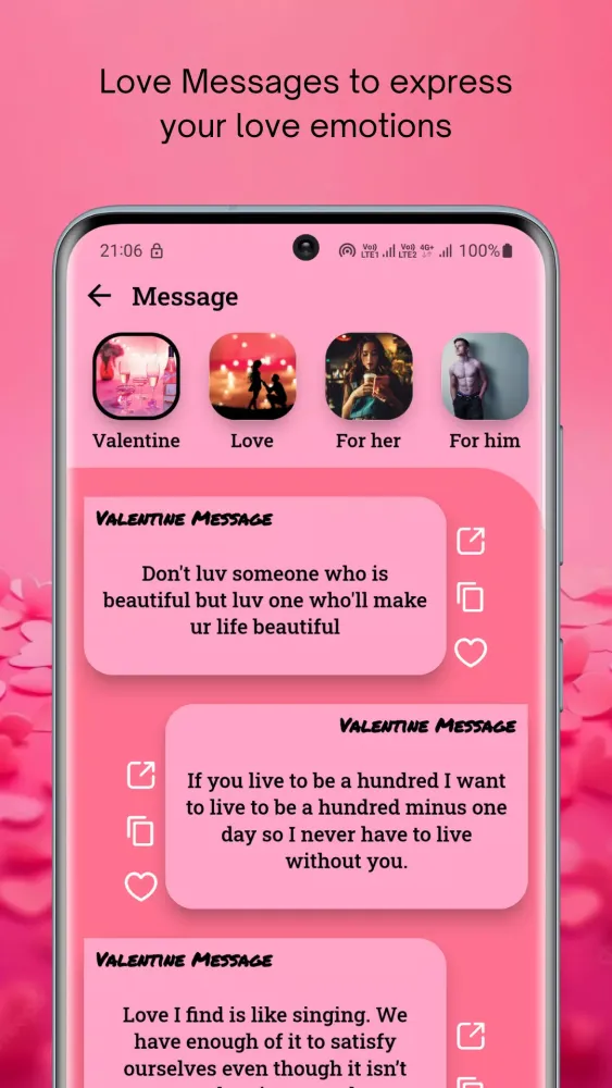 Deep Love Quotes Screenshots