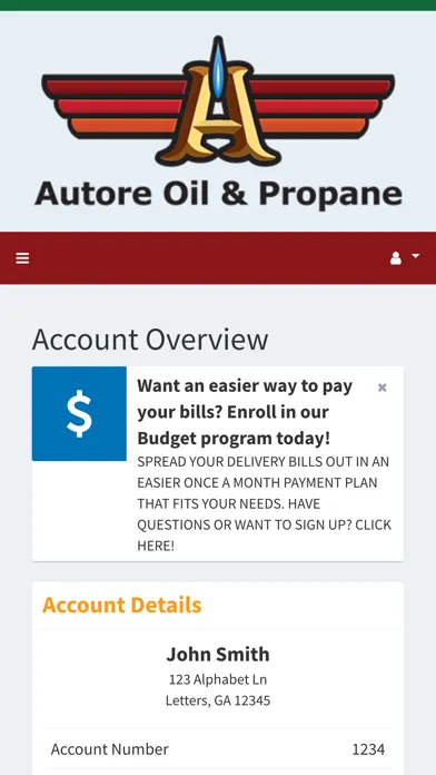 Autore Oil & Propane Screenshots