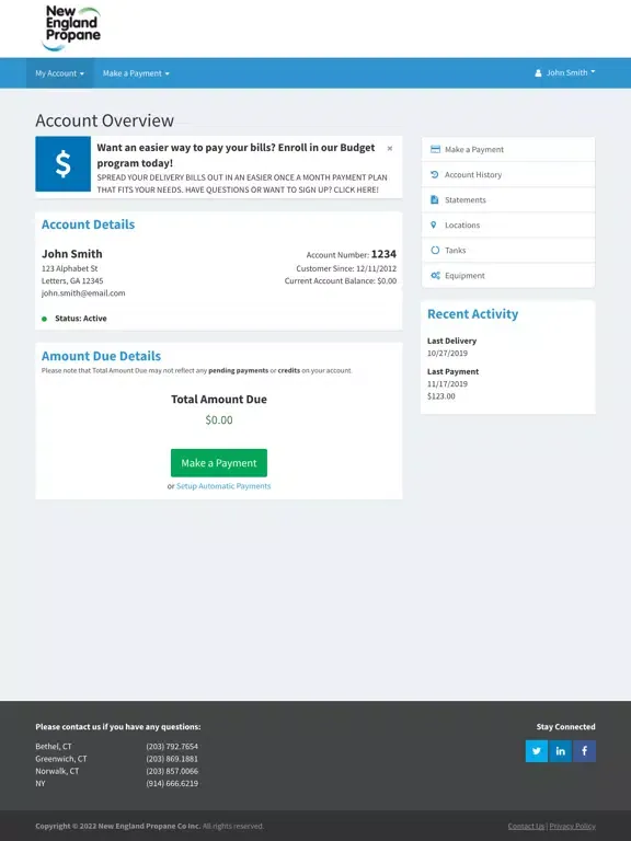 تصاویر New England Propane iPad 