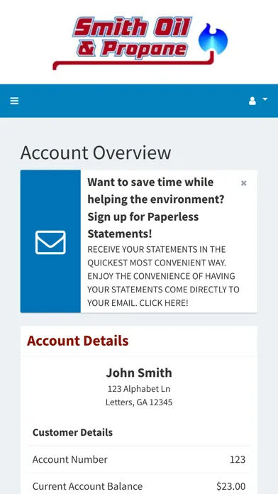 Smith Oil and Propane Screenshots