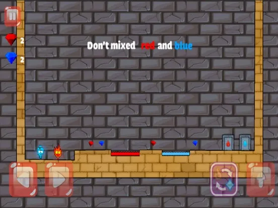 Capturas de tela do Water And Fire Game iPad 