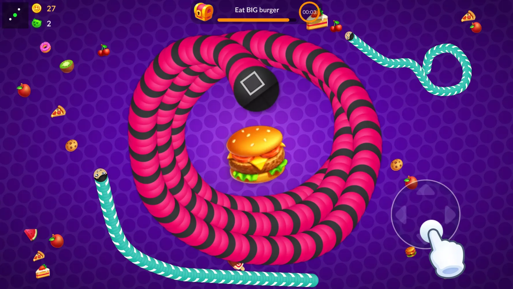 Snake vs Worms: Fun .io Zone Screenshots