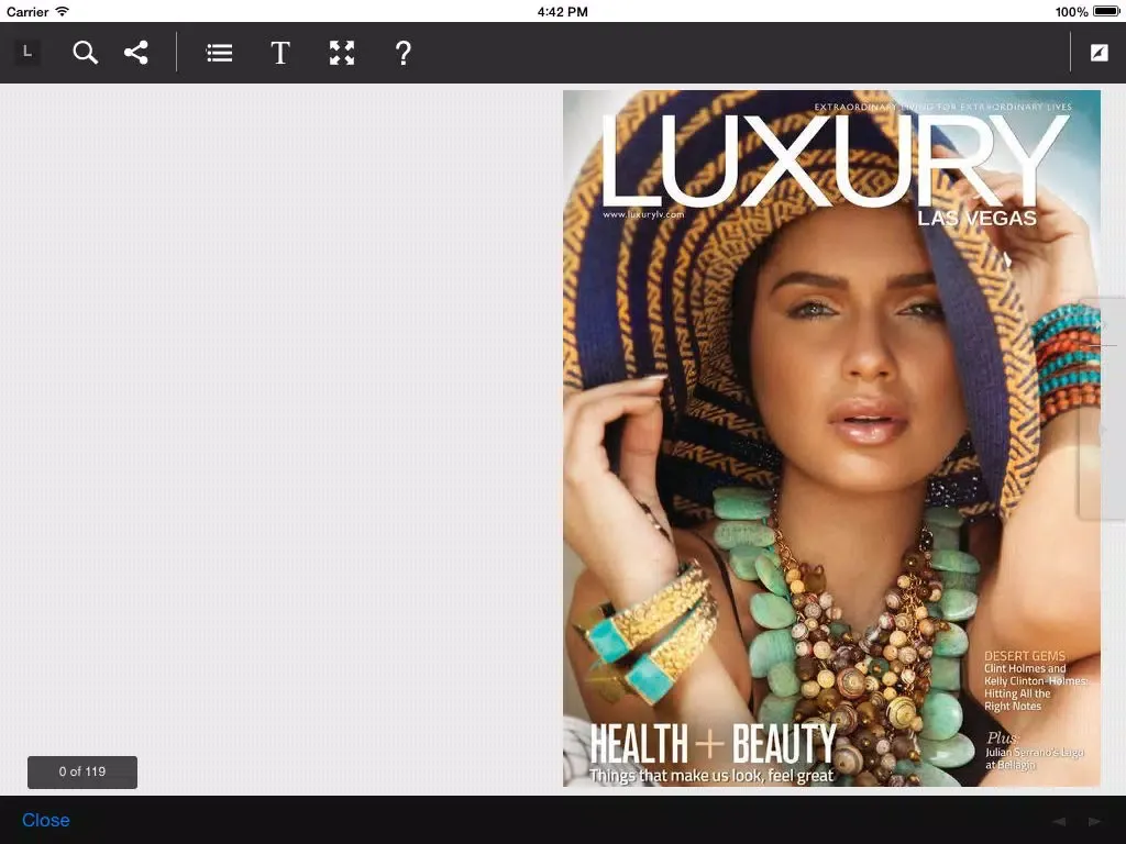 Luxury Las Vegas Magazine iPad  স্ক্রিনশট