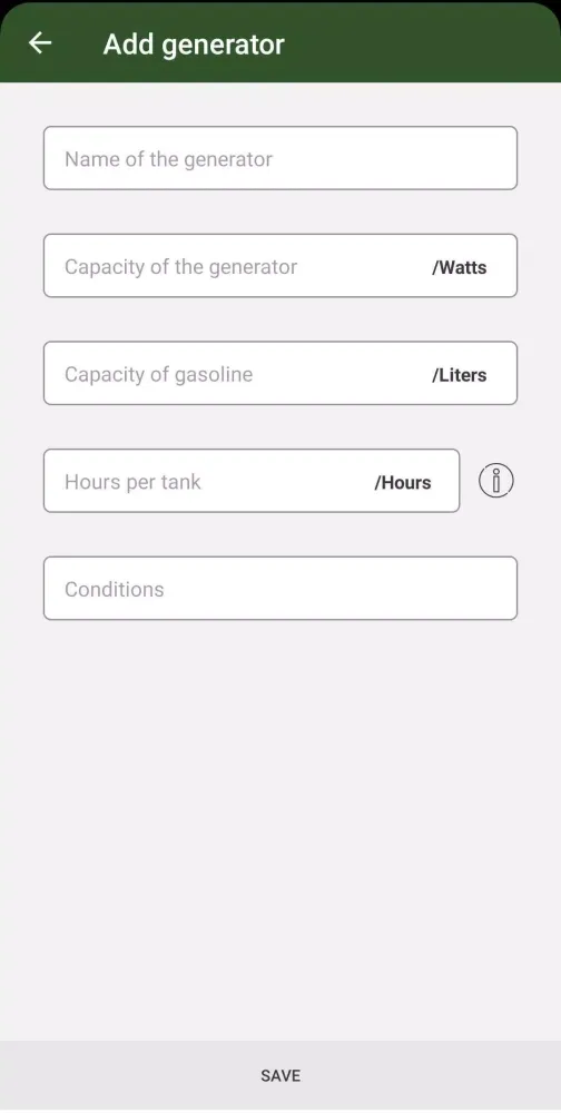 My generator Screenshots