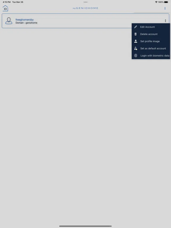 Capturas de pantalla de MyGENIOHOME iPad 