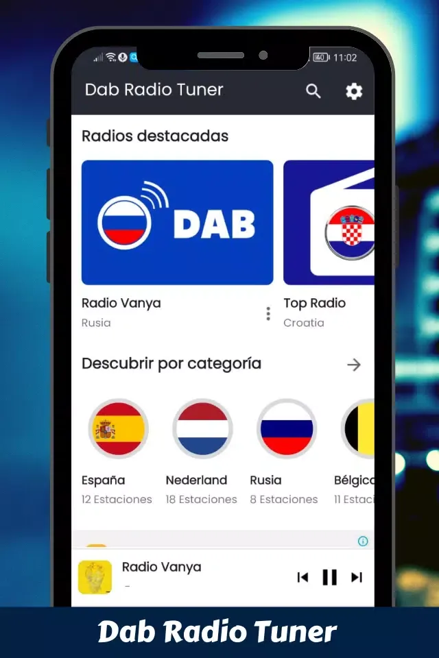 Capturas de tela do Dab Radio App AM FM Tuner