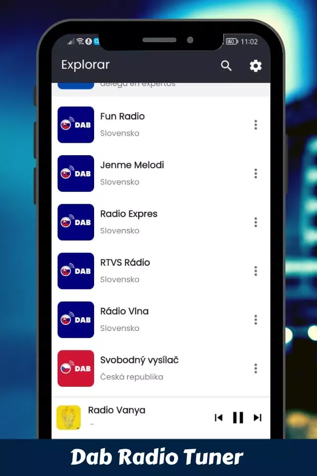 Capturas de tela do Dab Radio App AM FM Tuner
