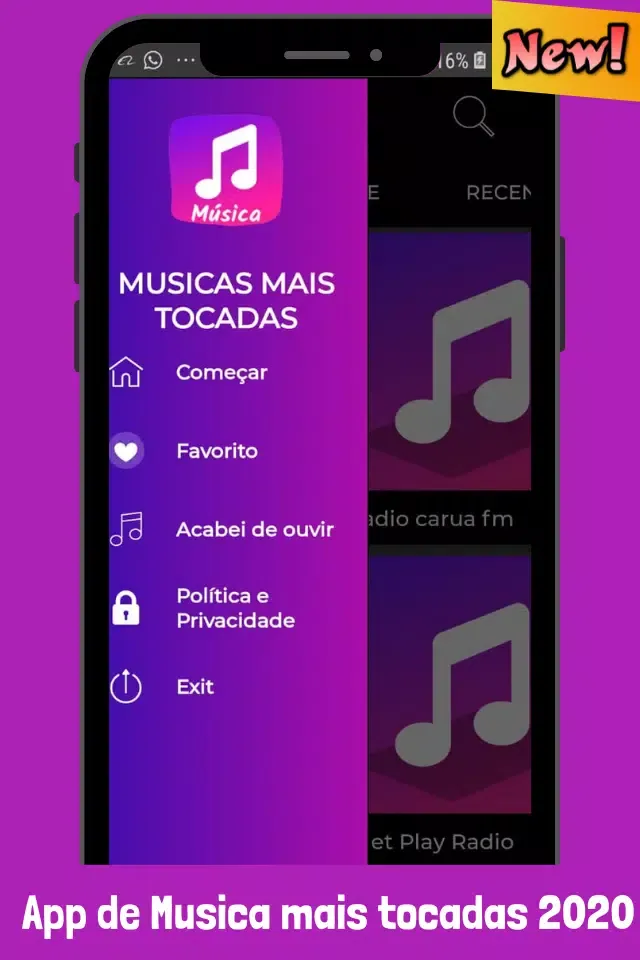 Capturas de pantalla de Musicas mais tocadas App