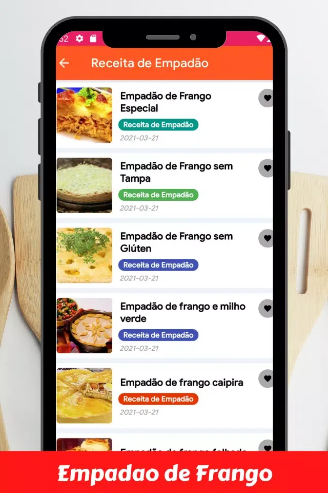 Screenshot di Receitas de Empadão de Frango