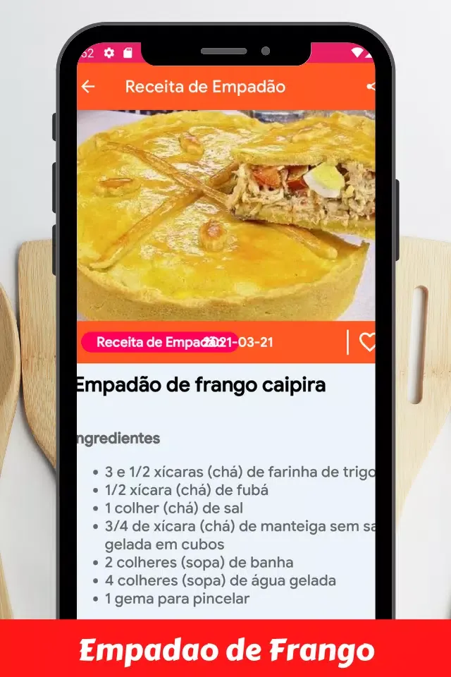 Screenshot di Receitas de Empadão de Frango