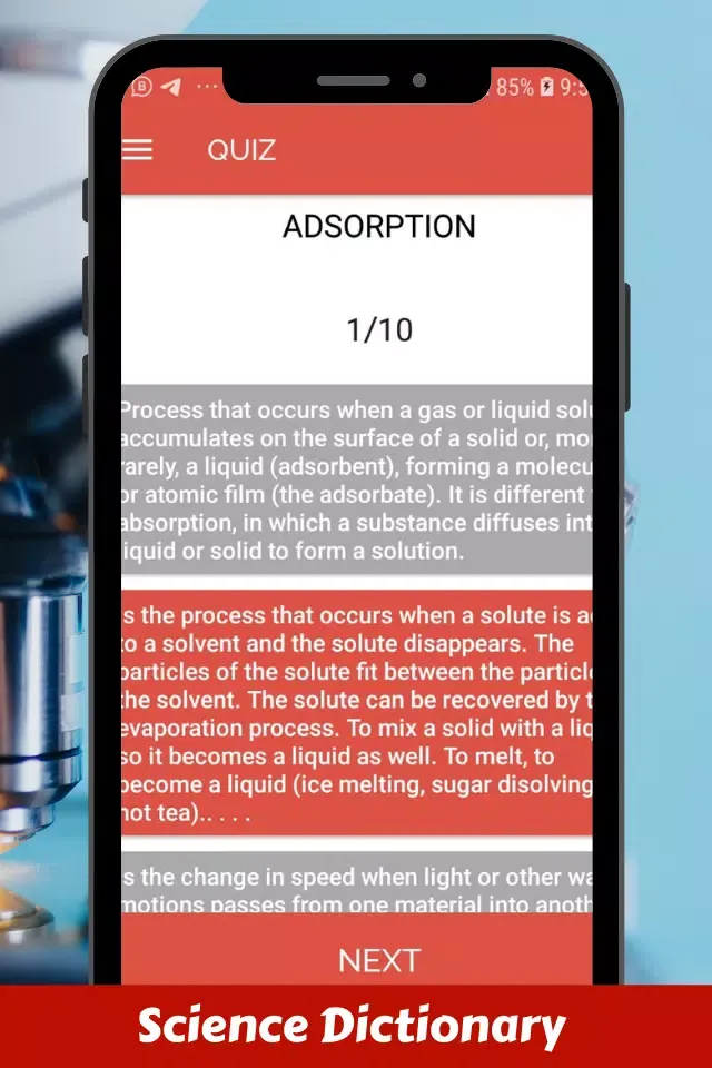 Science Dictionary App Screenshots