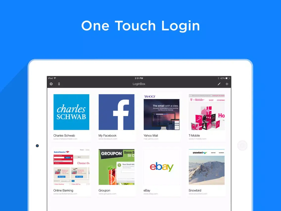LoginBox Pro iPad  Ekran Görüntüleri
