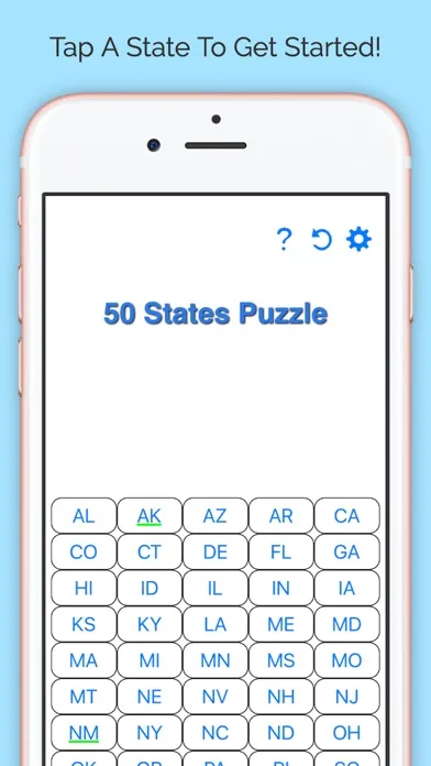 50 States Puzzle Screenshots