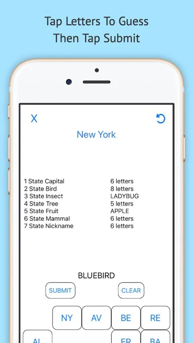 50 States Puzzle Screenshots