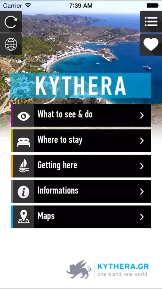 Screenshot di Kythera island travel guide - kythera.gr