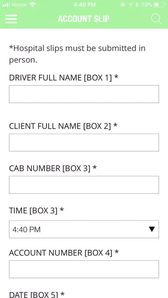 myGREEN Taxi Driver Management স্ক্রিনশট