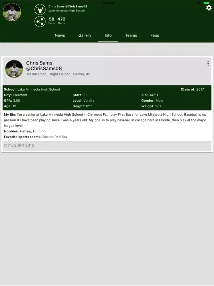 chris sams iPad  স্ক্রিনশট