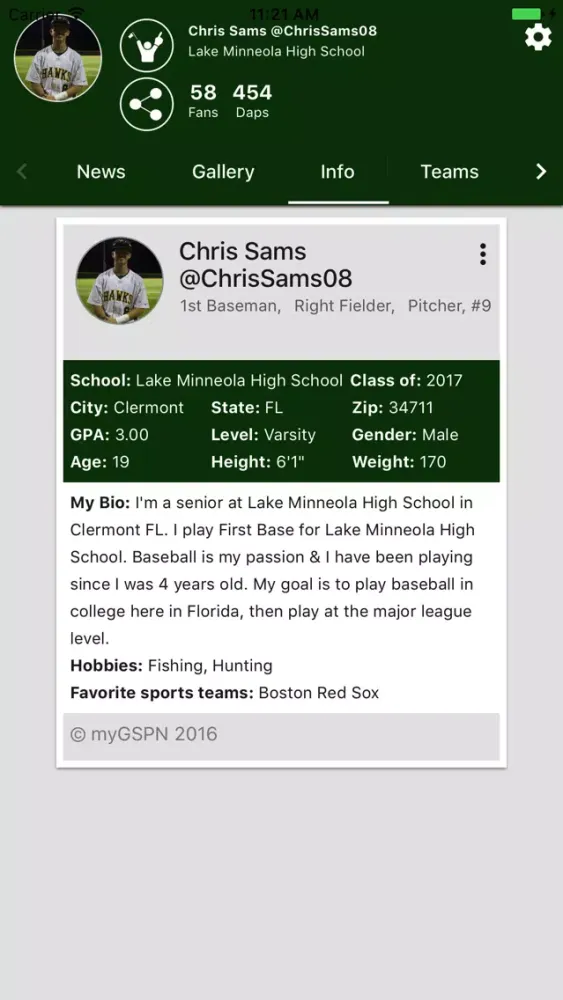chris sams স্ক্রিনশট