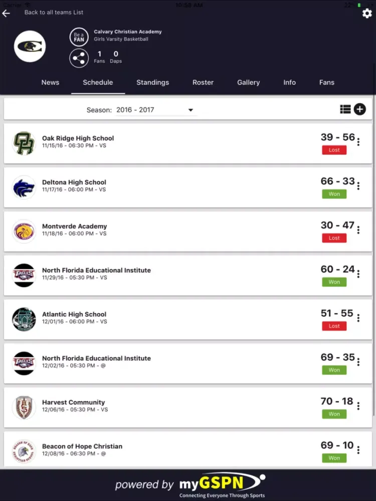 Capturas de pantalla de CCA Sports iPad 