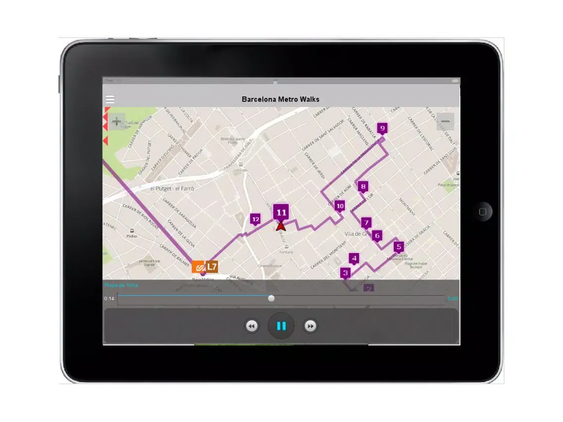 Barcelona Metro Walks - CA iPad Screenshots