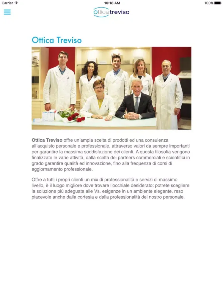 Capturas de tela do Ottica Treviso App iPad 