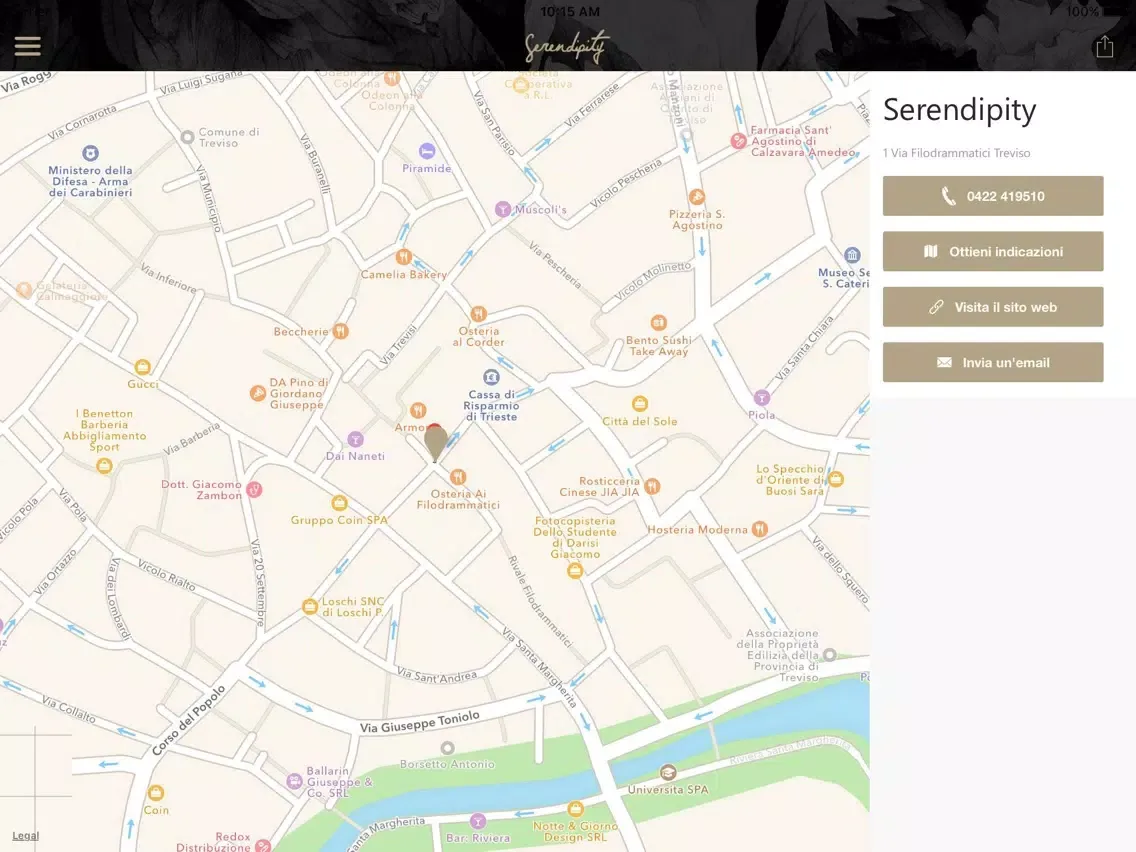 Serendipity Treviso iPad 应用截图