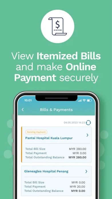 Tangkapan layar MyHealth360 Malaysia