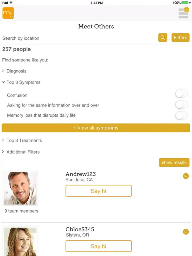 Alzheimer's Support iPad  স্ক্রিনশট
