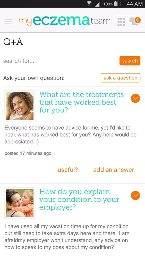 Eczema Support Screenshots