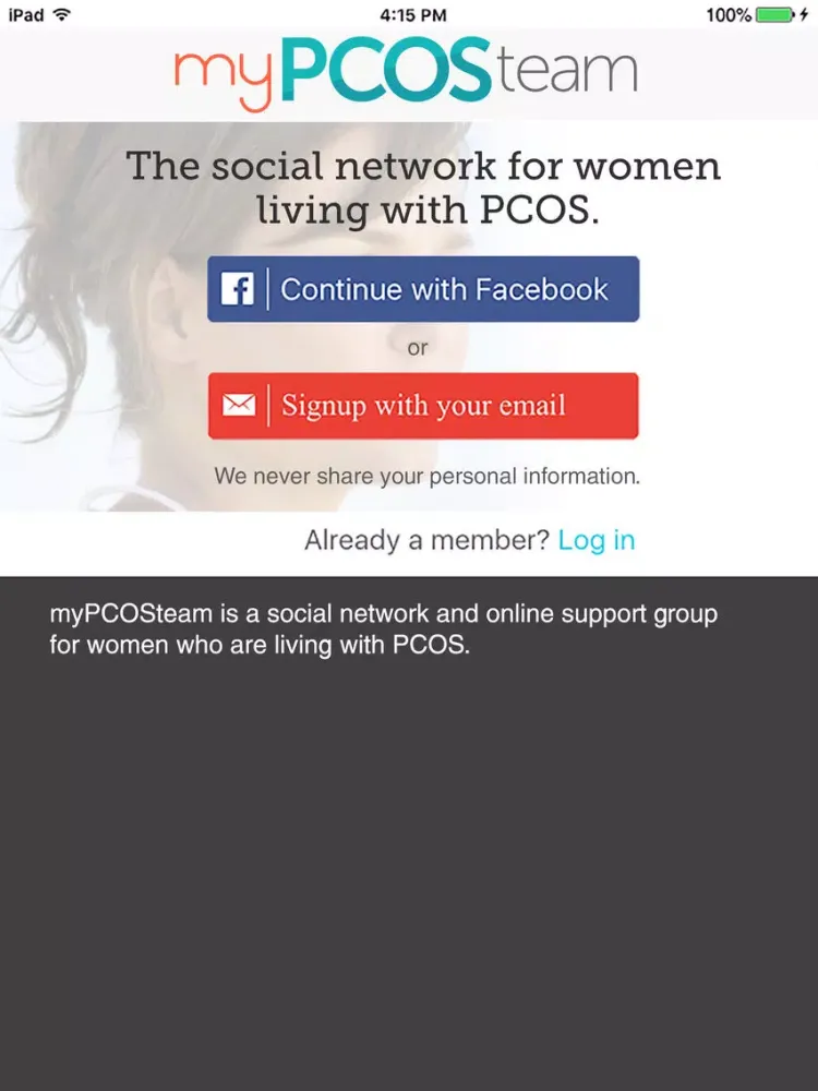 Capturas de pantalla de PCOS Support iPad 