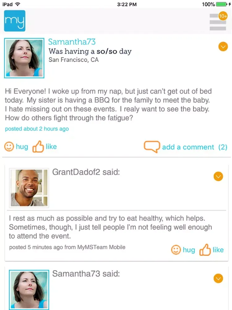 Screenshot di Psoriasis Social Network iPad 