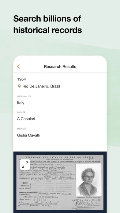 Zrzuty ekranu MyHeritage: Family Tree & DNA