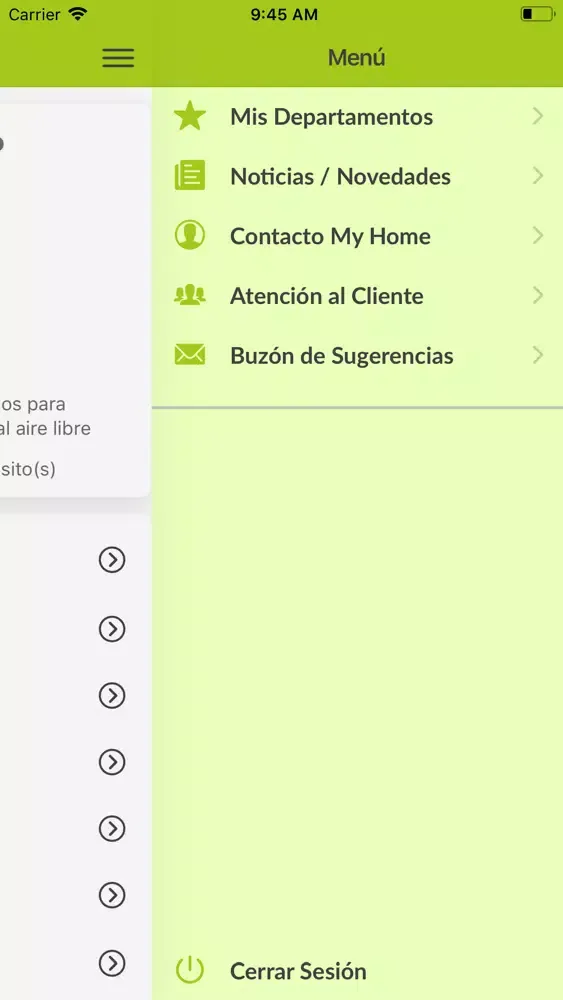 Capturas de tela do MyHome OI
