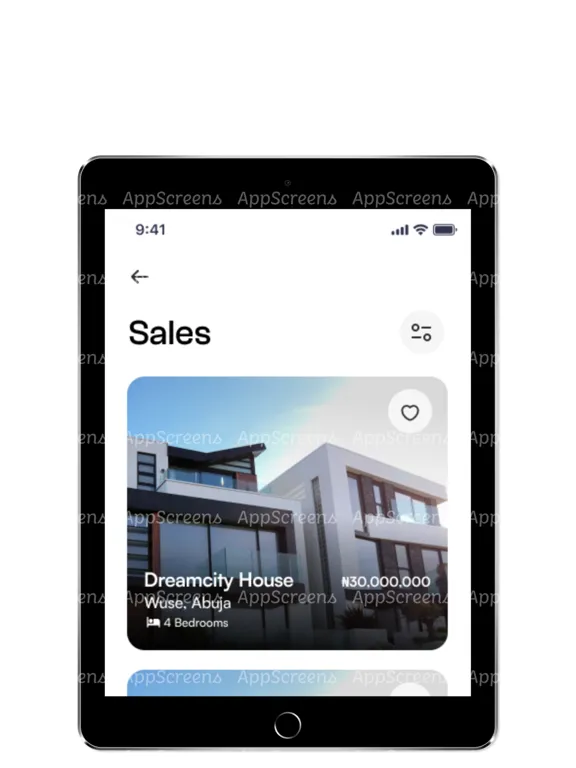 Tangkapan layar MyHome Realty Client iPad 