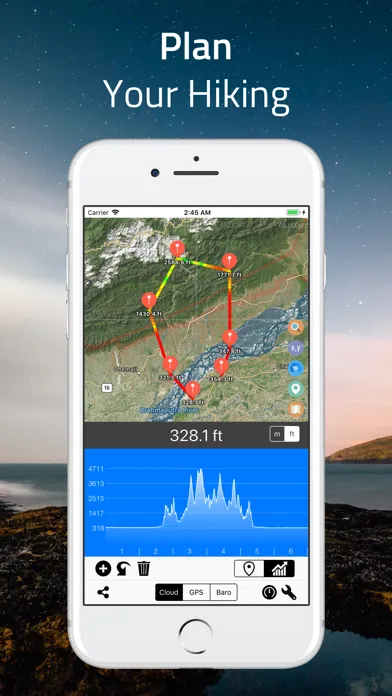 Captures d'écran de Elevation - Altimeter Map